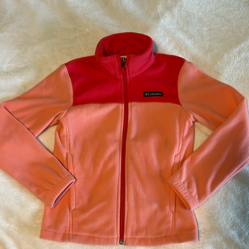 Girls Columbia Fleece in Coral